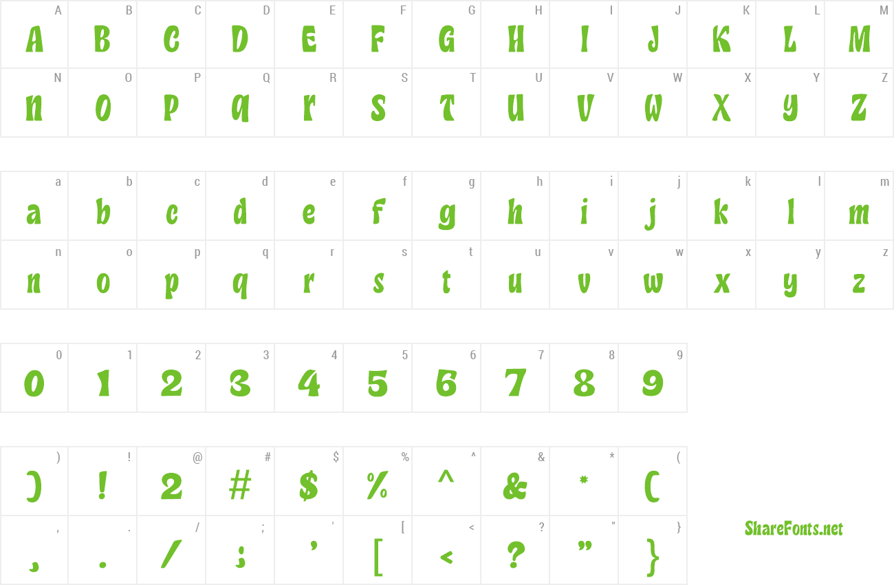 Font Moustache Choubidou preview